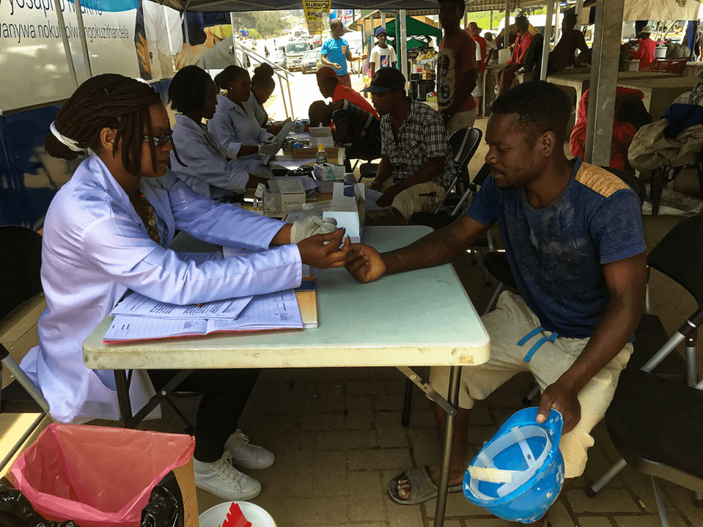 mobile HIV testing site